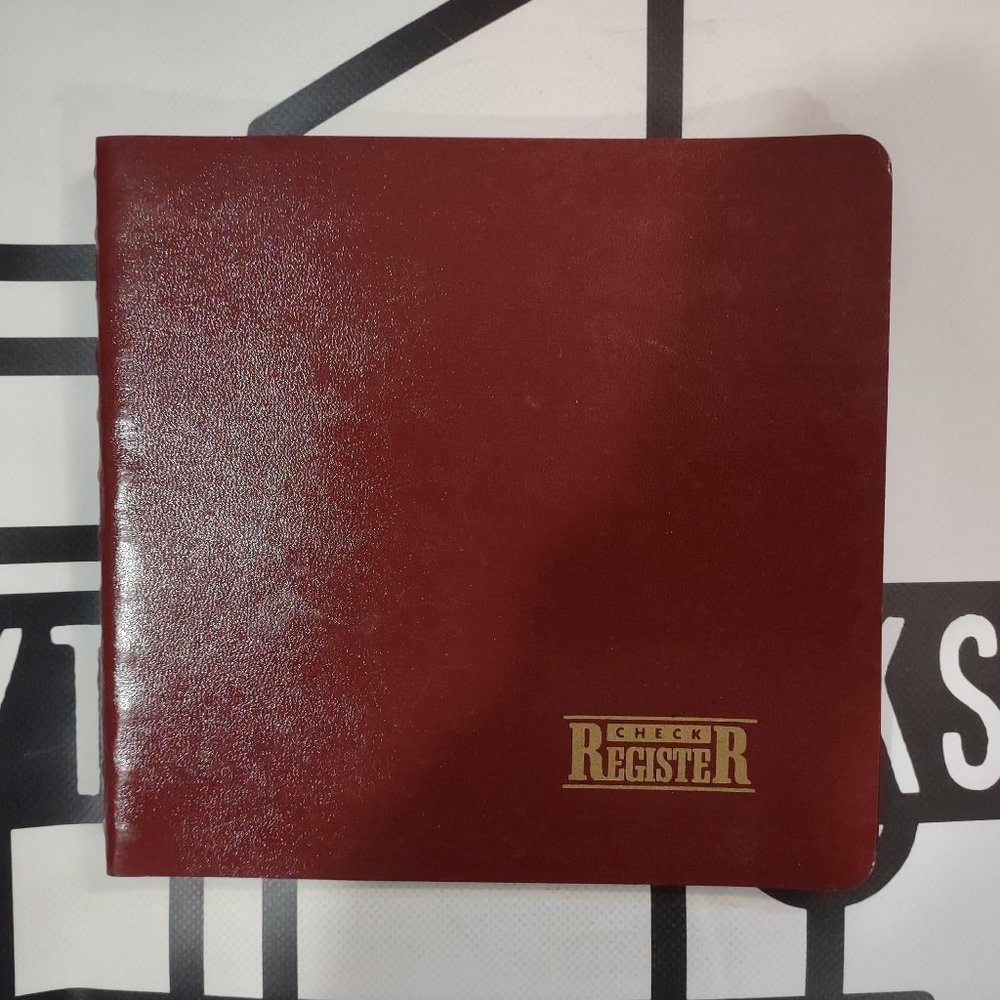Check Register Book Notebook Journal